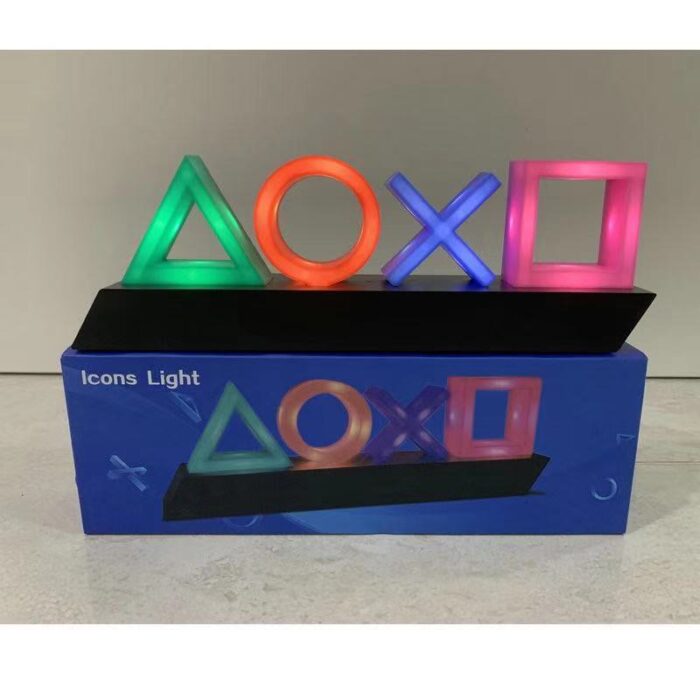 Game Icon Lamp Desk Setup Lighting Decor Atmosphere Neon Dimmable Bar Club KTV Wall Decoration Commercial Colorful Night Light