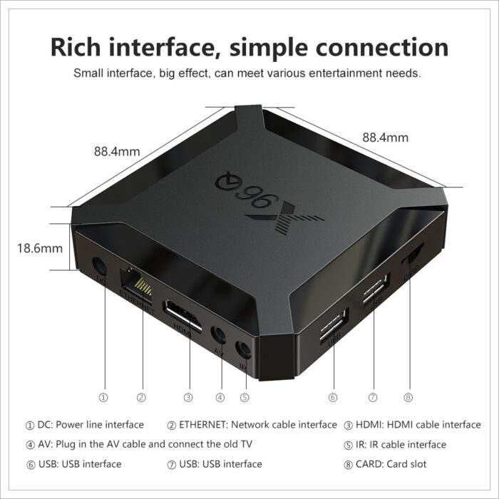 X96Q smart TV box Allwinner H313