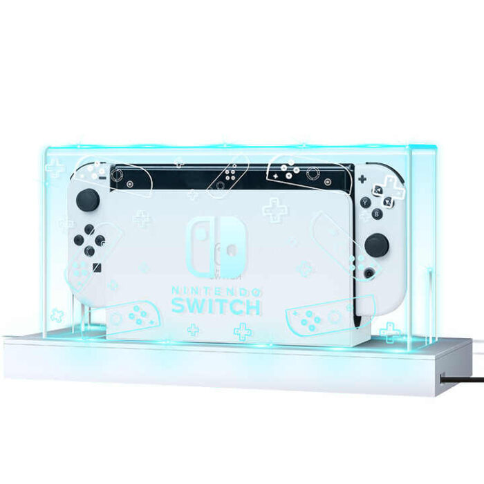 Nintendo gaming console illuminated dust cover