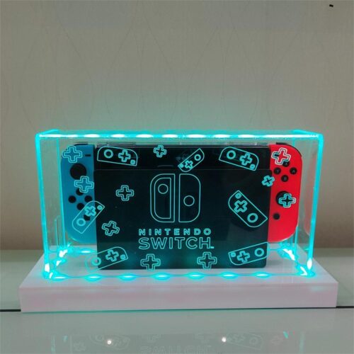 Nintendo gaming console illuminated dust cover