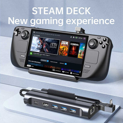 Steam Deck Docking station base with network port 4k60hz