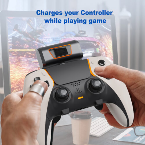 External Battery Pack for PS5 Wireless Game Controller