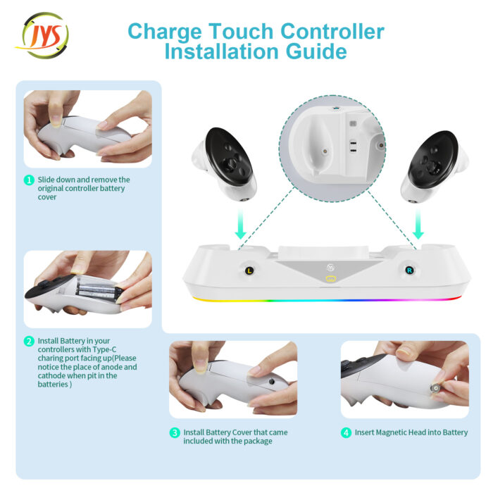 VR Charging Stand for Meta QST3