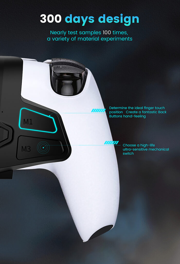 Programmable Attachment Back Button For PS5 Controller