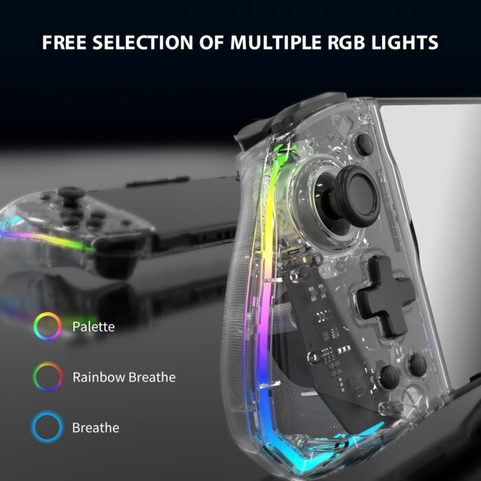 YS45 RGB Colorful Transparents For Switch Game Console