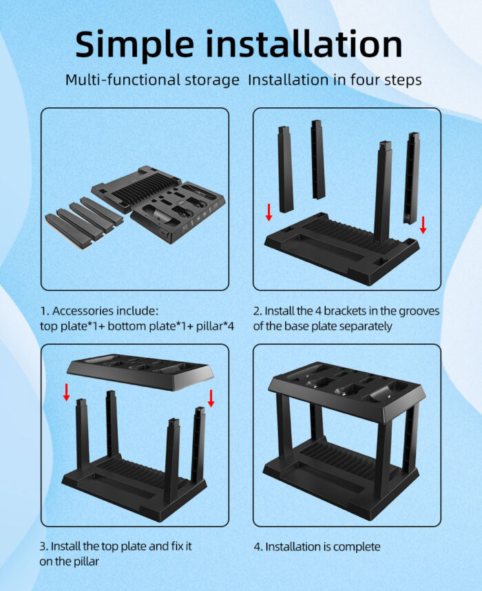 HBS-152 Multifunction Storage Stand Charging Station