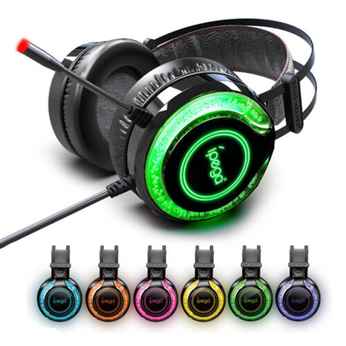 PG-R015 3.5mm For PS5 Ear Headphone with LED Light