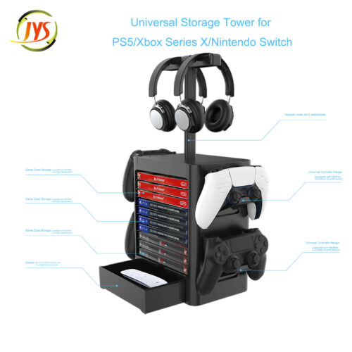 JYS-NS199 Multifunctional Gamepad Controller Tower Bracket Holder